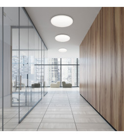 Потолочный светодиодный светильник 24W 3000-6000K белый Aqua IP54 CCT+DIM 