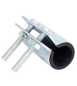 Хомут ремонтный оцинкованный КРАБ 25-29 (¾") 70 мм.