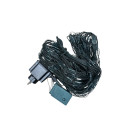 Гирлянда светодиодная "Сетка" 2х2м 384л с контроллером, теплый белый, зеленый провод (051243) 