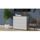 Комод (Ателье светлый/Белый матовый) Хилтон (225513) 