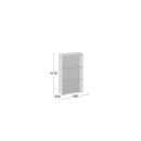 Тумба для обуви тип 8 (Белый Ясень) (135487) 