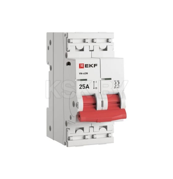 Выключатель нагрузки 2P 25А ВН-63N EKF  PROxima (S63225) 