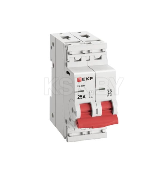 Выключатель нагрузки 2P 25А ВН-63N EKF  PROxima (S63225) 