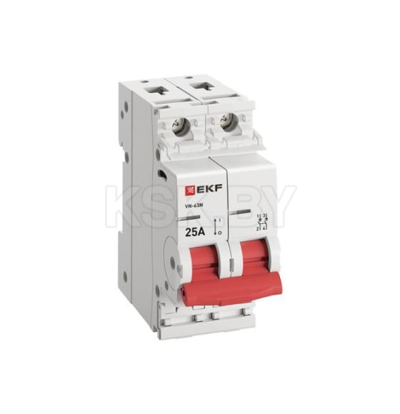 Выключатель нагрузки 2P 25А ВН-63N EKF  PROxima (S63225) 