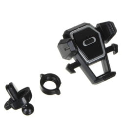 Держатель телефона на дефлектор, тип: раздвижной, с кнопкой, пластик, ЕРМАК