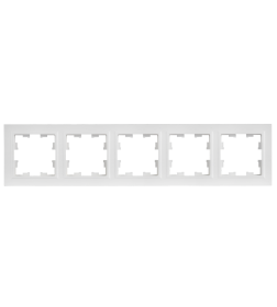 Рамка 5-я РУ-5-БрАБ арктический белый IEK BRITE BR-M52-K91