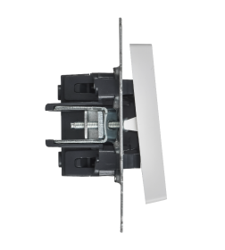 Выключатель 3-клавишный 10А ВС10-3-0-БрАБ IEK арктический белый