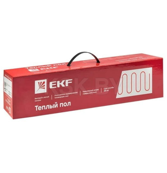 Мат нагревательный двухжильный "Уют" 3,5 кв. м. 525 Вт EKF (nm2-525-3.5) 
