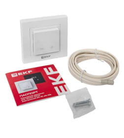 Термостат для теплых полов электронный белый 16 A 230В EKF