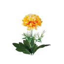 Хризантема цветок искусственный оранжевая 50 см