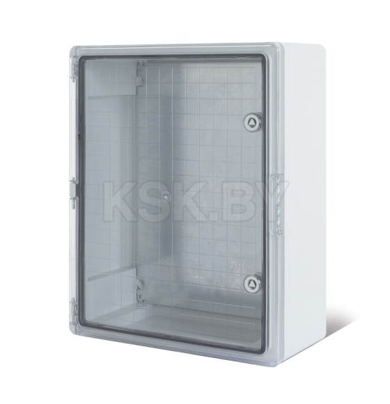 Корпус пластиковый ЩМПп с прозрачной дверцей и монтажной панелью 400х300х170мм, АБС, УХЛ1, IP65 REXANT (11-0412) 