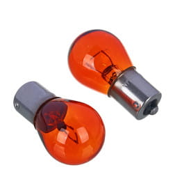 Лампа накаливания PY21W S25, 12В 21Вт, BAU15S, янтарь, 2шт/блистер (Original), NG 