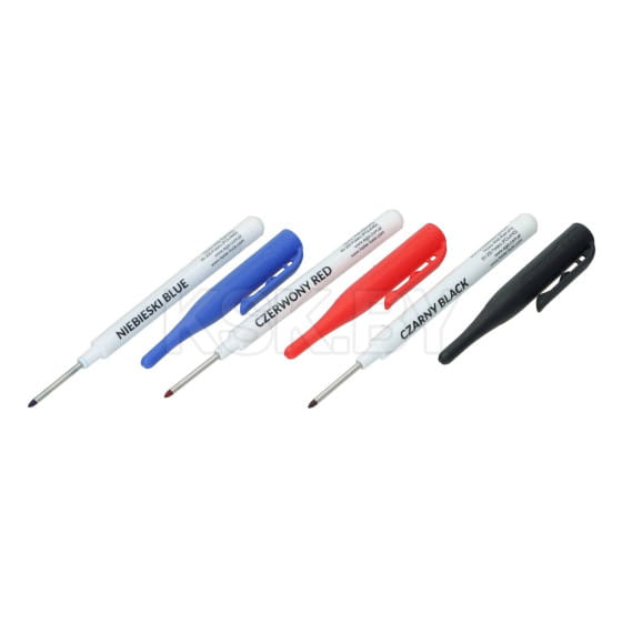 Набор маркеров для глубоких отверстий чёрный, красный, синий FASTER TOOLS (3шт.) (FT354-32) 