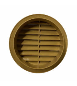 Вентрешётка круглая 100мм бук Технопластик 