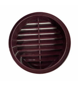 Вентрешётка круглая 100мм махагон Технопластик 