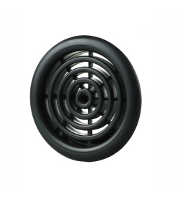 Вентрешётка круглая 48мм черный Технопластик 