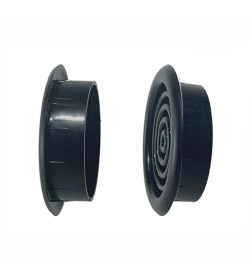 Вентрешётка круглая 48мм черный Технопластик 