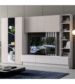 Гостиная ЦРК.ЛЗ.01 Лиза-1 Анкор Белый/Сатин