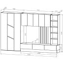 Гостиная ЦРК.ЛЗ.01 Лиза-1 Анкор Белый/Сатин (ЦРК.ЛЗ.01) 