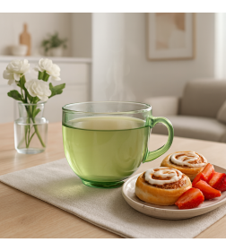 Кружка стеклянная "Jumbo Alba Soft Green" 500 мл V2811