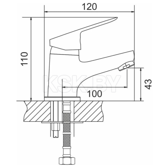 Смеситель для умывальника GOTA ROCIO Leone G051010 (G051010-GOTA) 