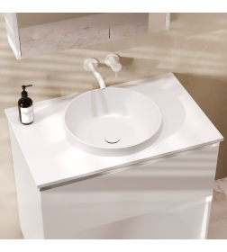 Умывальник Belux Джаз 410 Круг, Белый матовый