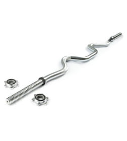 Гриф для штанги Atlas Sport EZ-образный L1200 D25 (замки гайки)