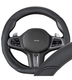 Оплетка D-тип экокожа S (35-37 см) SKYWAY Design Drift-4 Черная