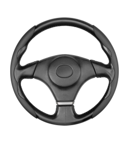 Накладки на руль экокожа с перф. SKYWAY Base Черные компл. 2шт.