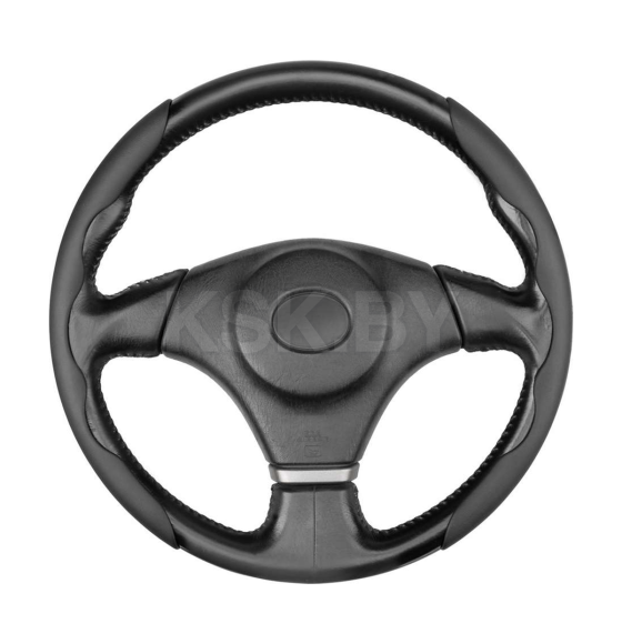 Накладки на руль экокожа с перф. SKYWAY Base Черные компл. 2шт. (S01111002) 