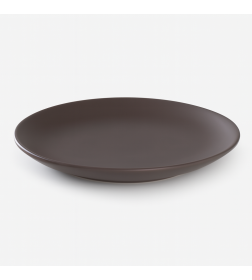 Тарелка керамическая десертная «Пастель», d=19 см, цвет серо-коричневый Доляна