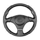 Накладки на руль экокожа SKYWAY Base Черные компл. 2шт. (S01111003) 