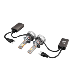 Автолампа диод H7 PX26d 12V 170W 15000Лм SKYWAY вентилятор+драйвер SENATOR PRO 6500К Белая коробк