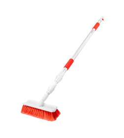 Щетка для мытья телескопическая 138-308см SKYWAY (24*8 см) штуцер под шланг