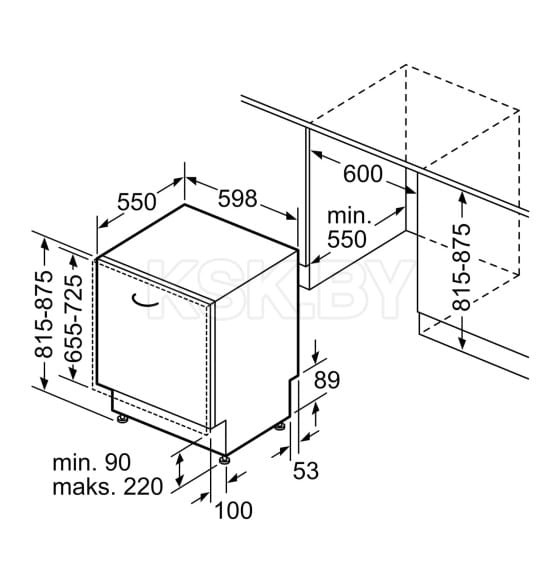 Встраиваемая посудомоечная машина Bosch SMV4EVX04E (SMV4EVX04E) 
