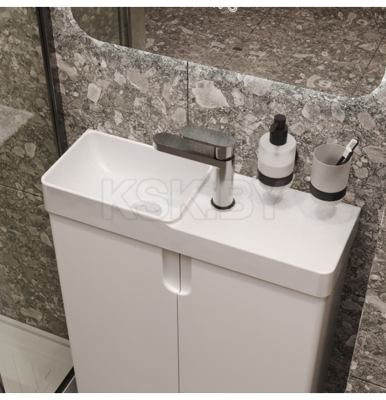 Тумба под умывальник Belux Даллас Н 70 Белый глянцевый