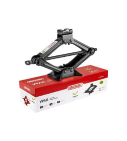 Домкрат механический ромбический 1,5т h 100-335мм УРАЛ SKYWAY в чехле