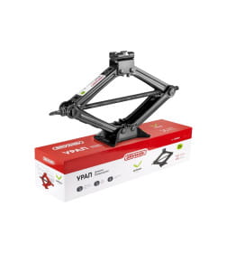 Домкрат механический ромбический 2т h 103-390мм УРАЛ SKYWAY в чехле