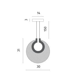 Светильник подвесной Divinare BILANCIA 5194/01 SP-12