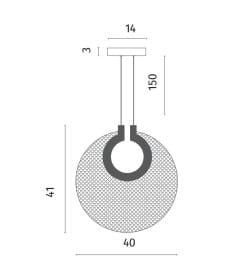 Светильник подвесной Divinare BILANCIA 5194/01 SP-15