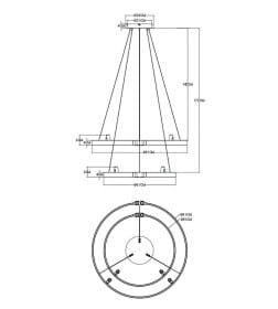 Люстра подвесная Arte Lamp CESARE A1993SP-64BK