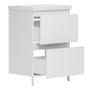 Тумба под умывальник Belux Эридан Н 60-02 Белый глянцевый