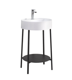 Тумба под умывальник Belux Эвора Н 53 М, Черный матовый