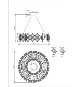 Люстра подвесная Divinare ROSALINDA 7204/17 LM-8