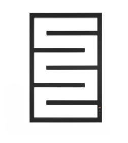 Полотенцесушитель электрический ProHeat Quadro Nova 500 х 800 термостат + таймер черный муар