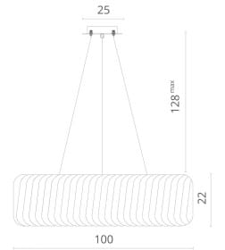 Люстра подвесная Divinare MEGAN 7568/18 SP-12