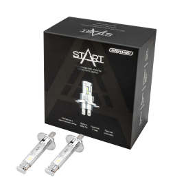 Автолампа диод H1 P14,5s  12V  40W 5000Лм SKYWAY компакт START 6000К (упак. 2шт)