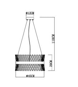 Люстра подвесная Arte Lamp ACAPULCO A1073LM-10PB