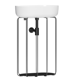 Тумба под умывальник Belux Тристан Турин-560, Чёрный матовый