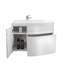 Тумба под умывальник Belux Токио НП 80-01 Белый глянцевый 